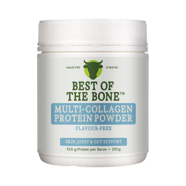 Best of the Bone Healing Multi-Collagen Protein Powder Hydrolysed Collagen Peptides Unflavoured 210g