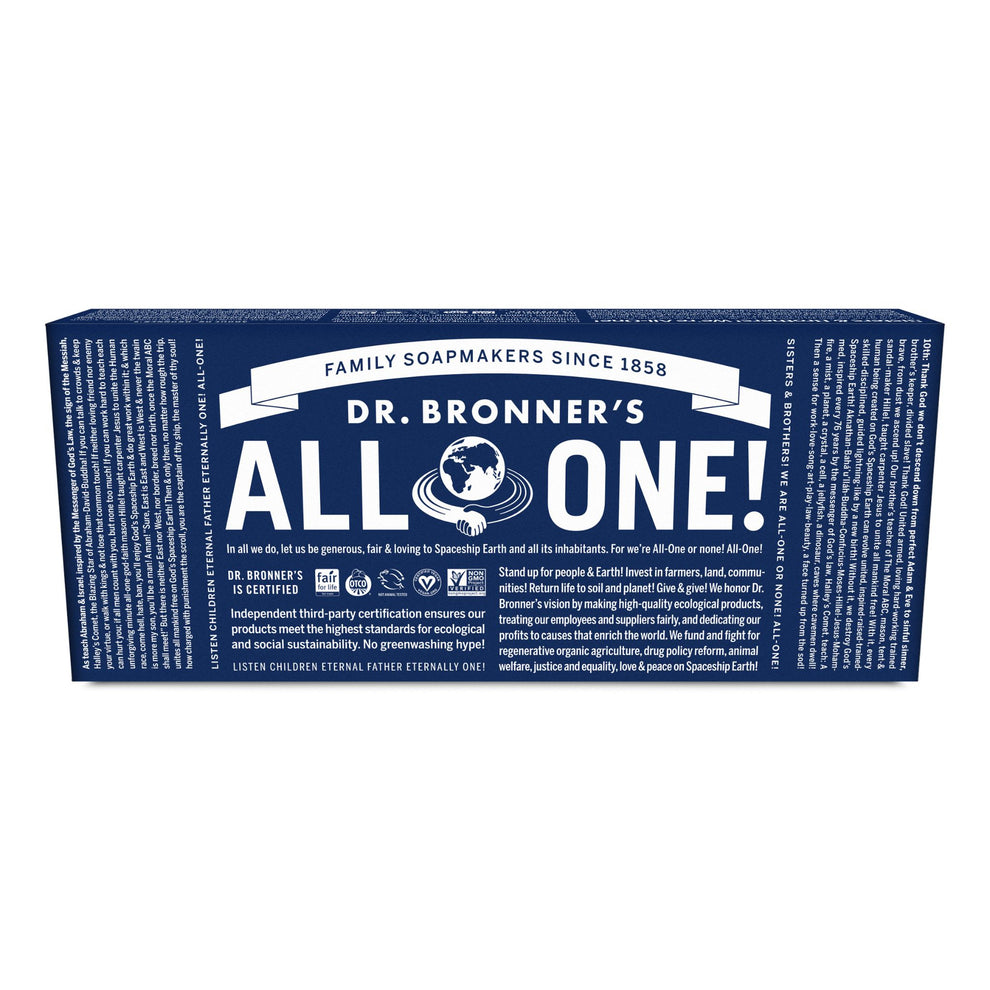 Dr. Bronner's Pure-Castile Soap Liquid (Hemp 18-In-1) Rainbow Sampler 59mL X 6 Pack Back