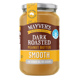 Mayver's Peanut Butter Dark Smooth 375g x6