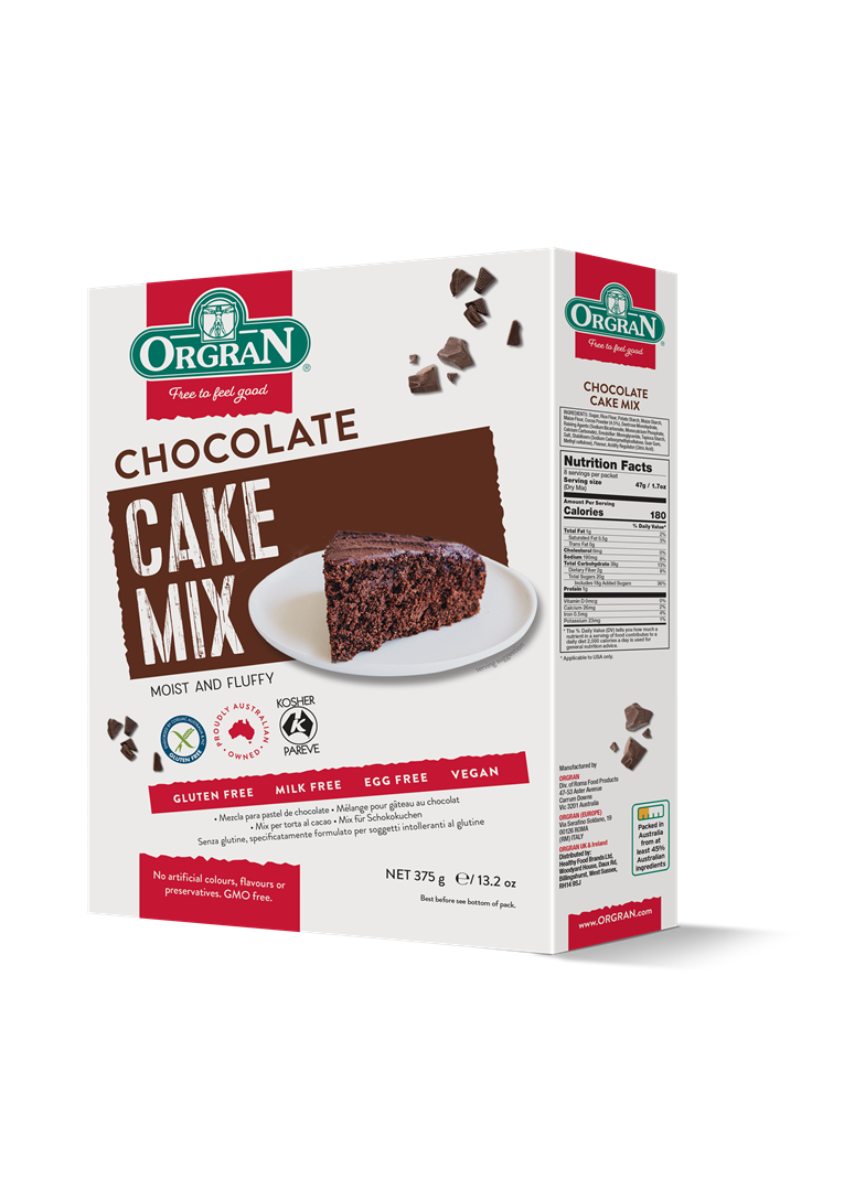 Orgran Gluten Free Chocolate Cake Mix 375g