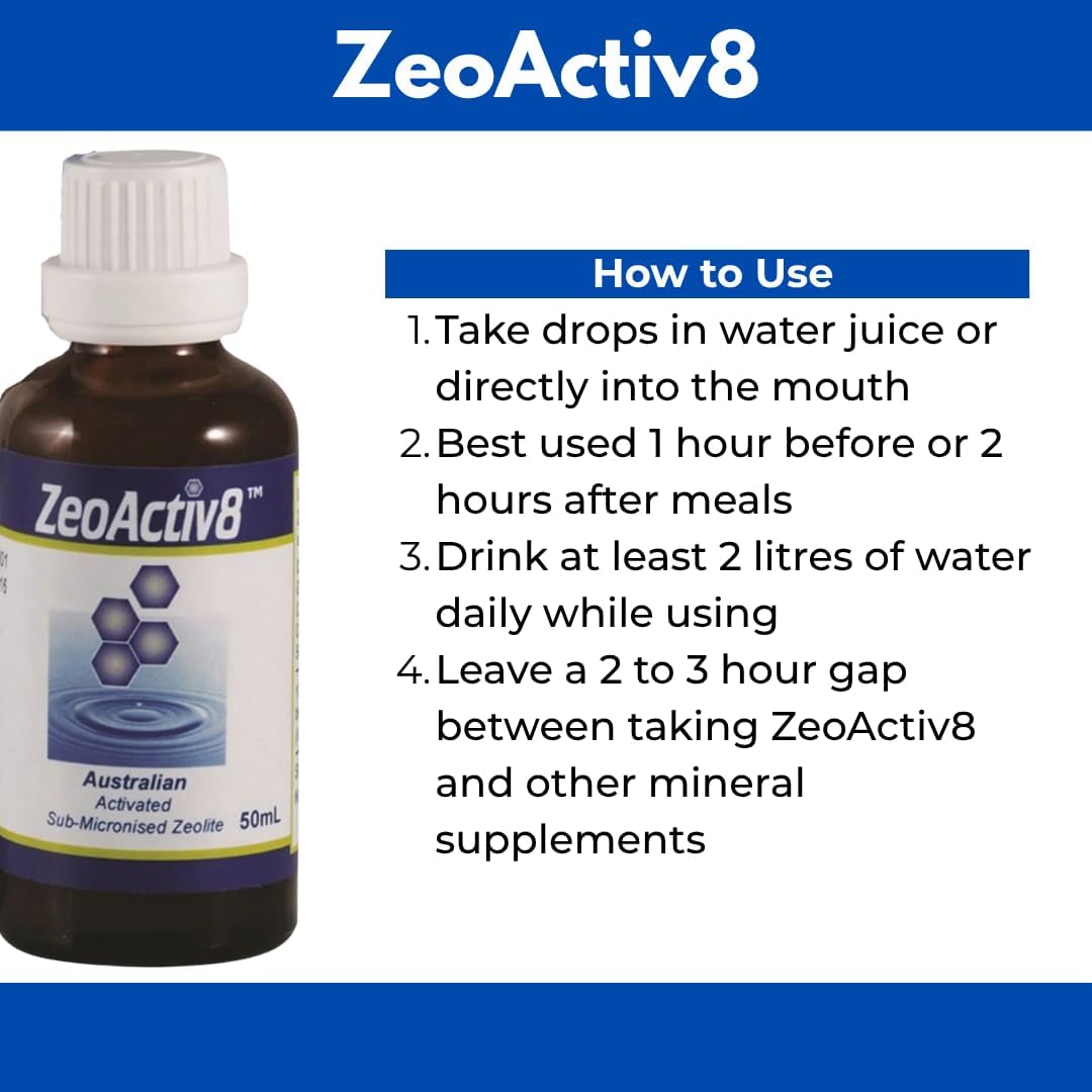 ZeoActiv8 Zeolite 50ml directions