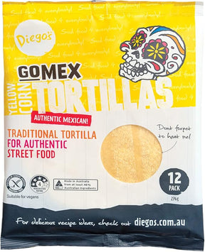 Diego’s GoMex Yellow Corn Tortilla Gluten Free 276g x 12-pack Front