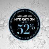 Hydration 52 percent skincare claim graphic Antipodes Baptise H2O