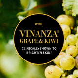 Vinanza grape and kiwi ingredient graphic Antipodes skincare