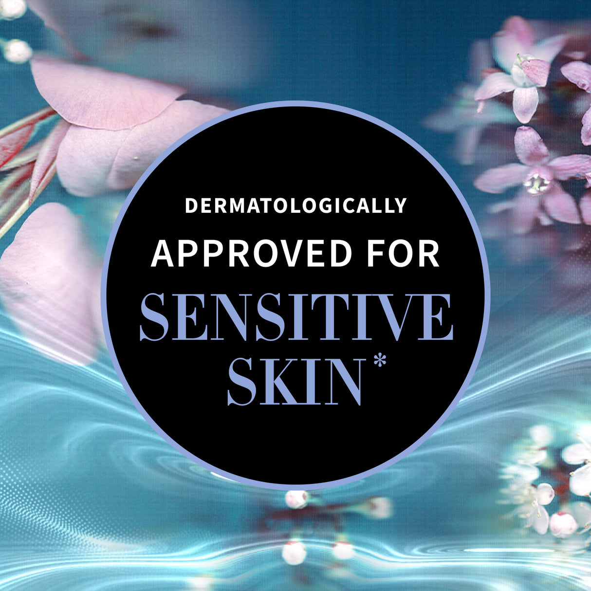 Approved for sensitive skin skincare claim graphic Antipodes