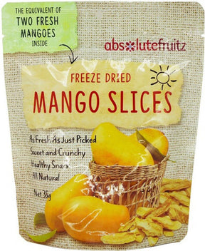 Absolutefruitz Freeze Dried Mango – Two Mangoes 35g Front