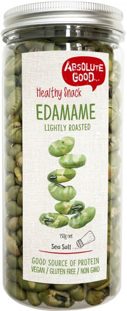 Absolute Good Edamame Roasted Sea Salt 150g Front