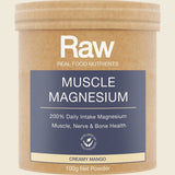 Amazonia Raw Muscle Magnesium Creamy Mango 100g Front