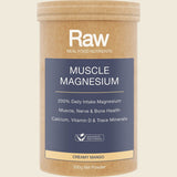 Amazonia Raw Muscle Magnesium Creamy Mango 200g Front