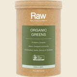 Amazonia Raw Organic Greens Vanilla Mint 500g Front