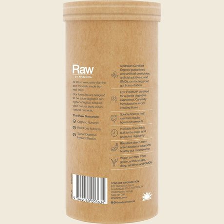 Amazonia Raw Organic Fibre Lemon Lime 300g Back