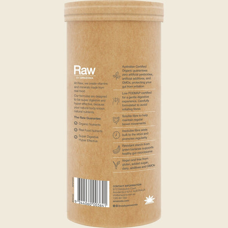 Amazonia Raw Organic Fibre Orange 300g Back