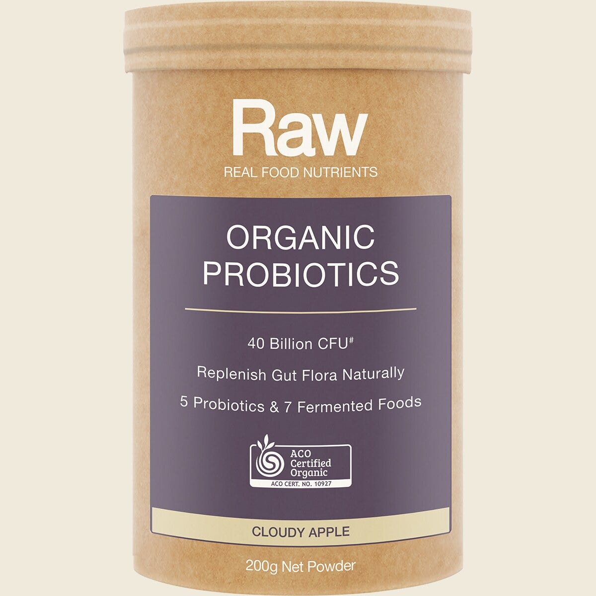 Amazonia Raw Organic Probiotics Cloudy Apple 200g Front
