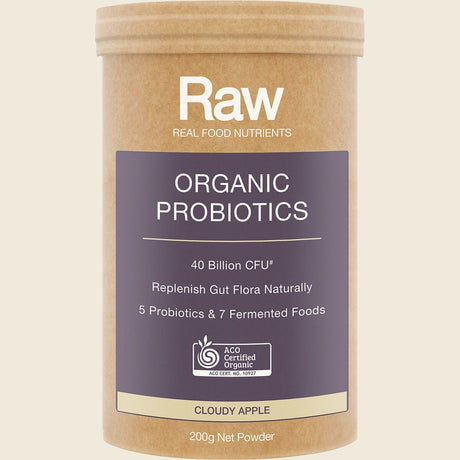 Amazonia Raw Organic Probiotics Cloudy Apple 200g Front