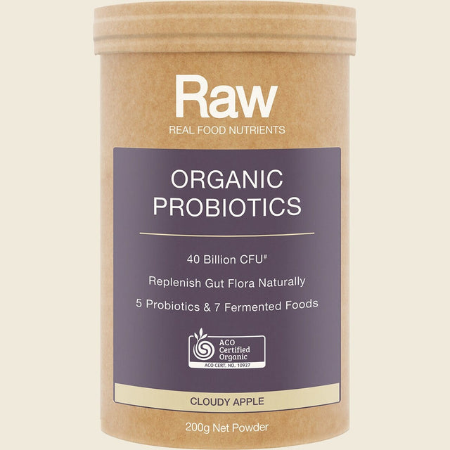 Amazonia Raw Organic Probiotics Cloudy Apple 200g Front