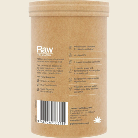 Amazonia Raw Organic Probiotics Cloudy Apple Back