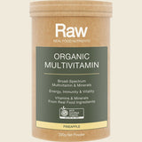 Amazonia Raw Organic Multivitamin Pineapple 200g Front