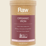 Amazonia Raw Organic Iron Apple Blackcurrant 200g Front