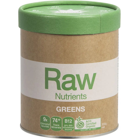 Amazonia Raw Raw Nutrients Greens Mint & Vanilla Flavour 300g