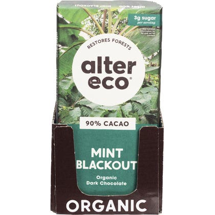 Alter Eco Chocolate Organic Dark Mint Blackout 75g