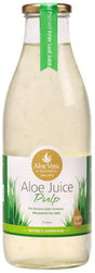 Aloe Vera Aloe Juice Pulp 100% Pure Preservative Free Glass 1Lt Front