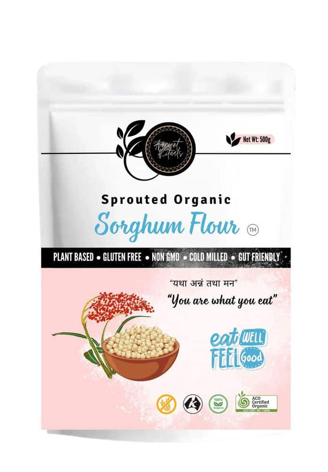 Ancient Rituals Sorghum Flour Sprouted Organic 500g front