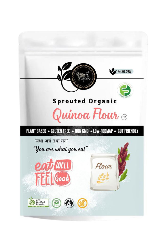 Ancient Rituals Certified Organic Sprouted Quinoa Flour 500g front