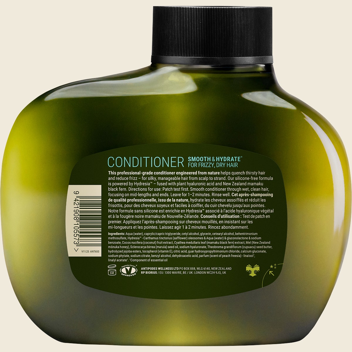 Antipodes Peach Freesia Smooth & Hydrate Conditioner 340ml Back