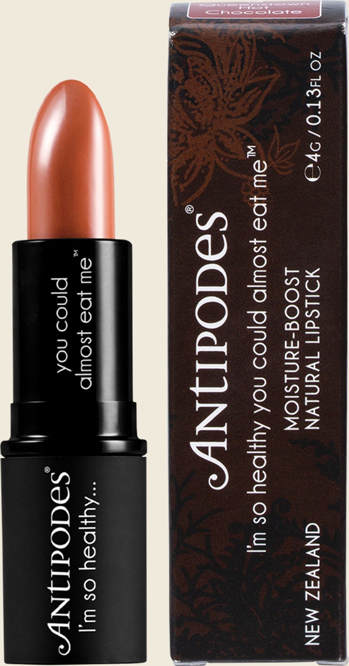 Antipodes Queenstown Hot Chocolate Lipstick 4g Combo