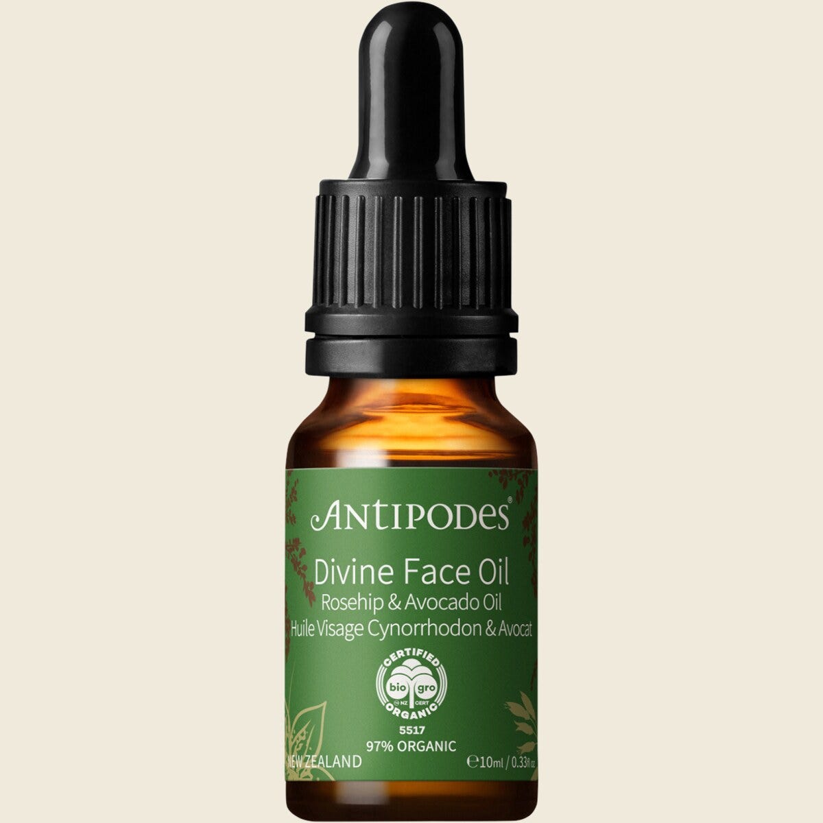 Antipodes Divine Rosehip & Avocado Oil Face Oil Mini 10ml Front