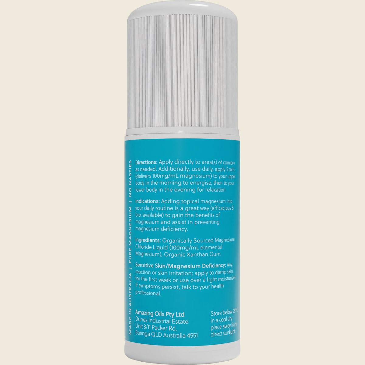 Amazing You Magnesium Daily Gel Pure Magnesium Gel Roll-On 60ml