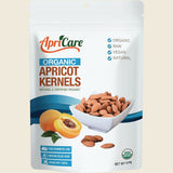 Apricare Certified Organic Raw Apricot Kernels 500g – front product image