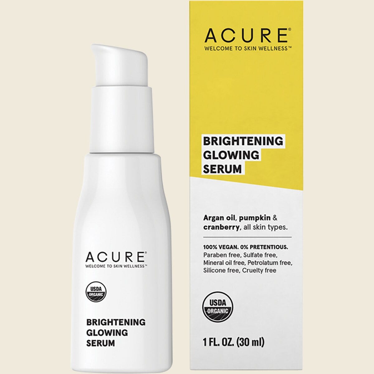 Acure Brilliantly Brightening Glowing Serum - 30ml