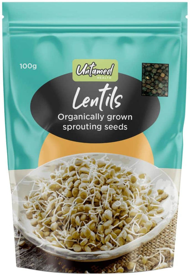 A. Vogel Biosnacky Organic Lentil Seeds for sprouting 100g front