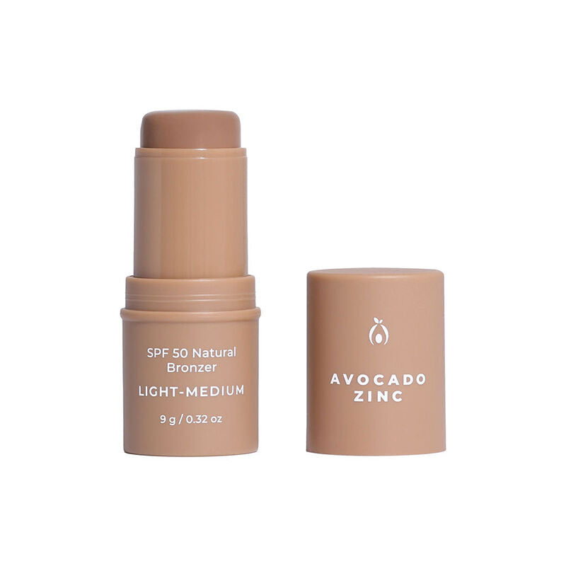 Avocado Zinc SPF50 Natural Bronzer Light - Medium 9g