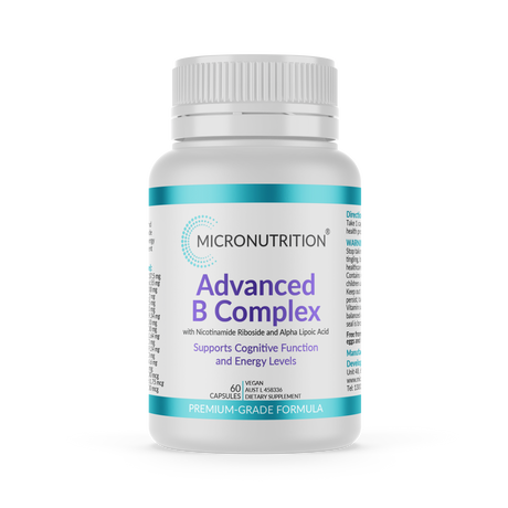 Micronutrition Advanced B Complex 60 Vege Caps Front