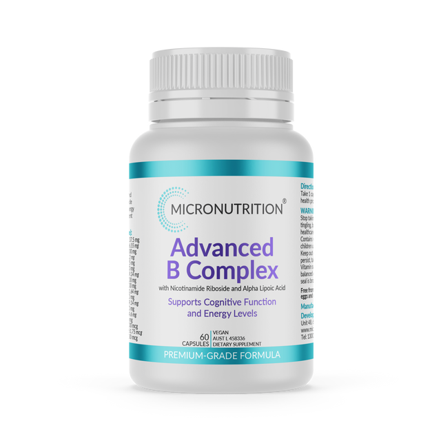 Micronutrition Advanced B Complex 60 Vege Caps Front