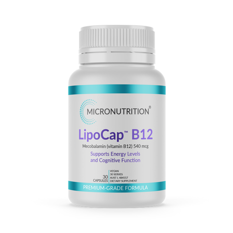 Micronutrition LipoCap B12 30 Vege Caps Front