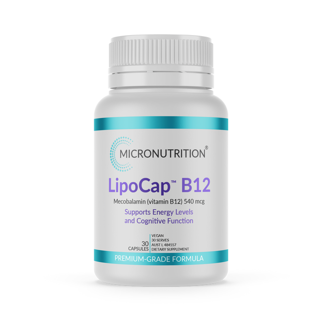 Micronutrition LipoCap B12 30 Vege Caps Front