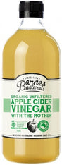 Barnes Naturals Organic Apple Cider Vinegar & The Mother 1L Front