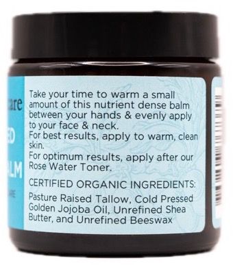 Barefoot Skincare Tallow Balm Unscented 100g Side