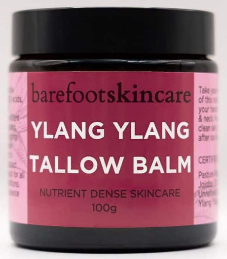 Barefoot Skincare Tallow Balm Ylang Ylang 100g Front