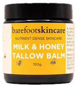 Barefoot Skincare Tallow Balm Milk & Honey 100ml Front