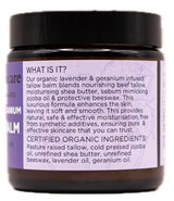 Barefoot Skincare Tallow Balm Lavender & Geranium 100g Back