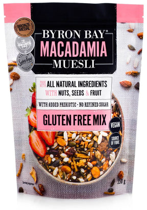 Byron Bay Macadamia Muesli Gluten Free Vegan 350g Front