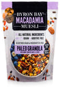Byron Bay Macadamia Muesli Gluten Free Paleo Granola Honey Roasted 375g Front