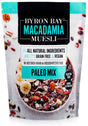 Byron Bay Macadamia Muesli Gluten Free Paleo Mix Raw 375g Front