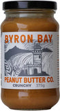 Byron Bay Peanut Butter Crunchy Salted Gluten Free 375g Front