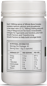 Best of the Bone Whole Bone Complex Natural Calcium & Collagen 120c
