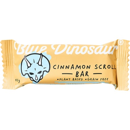 Blue Dinosaur Cinnamon Scroll Snack Bar 12x45g